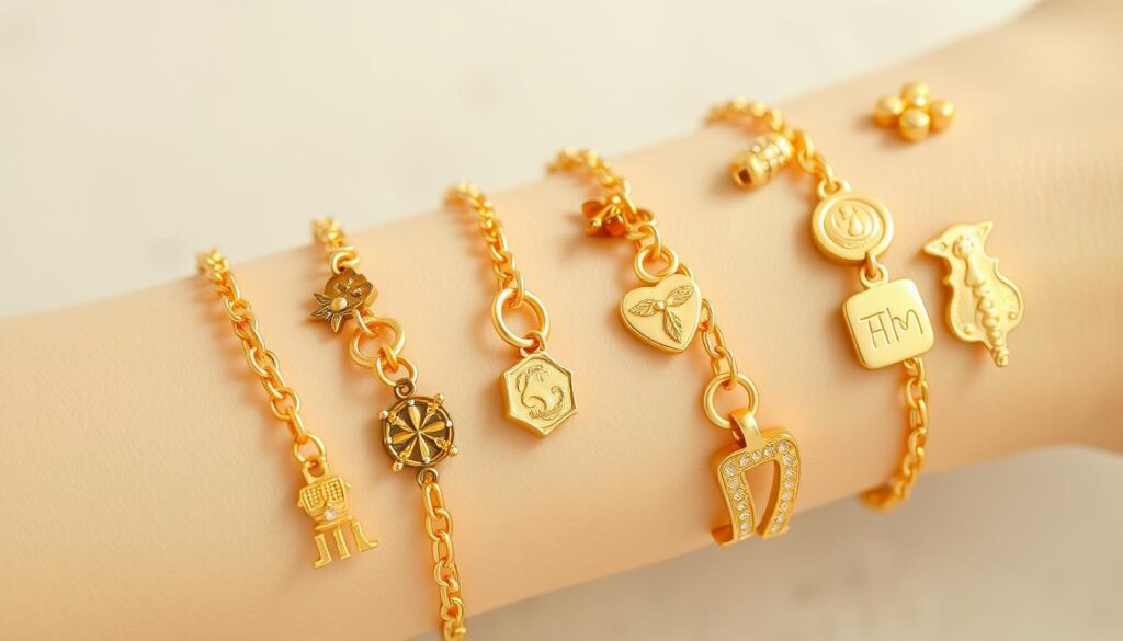 Gold Charm Bracelet