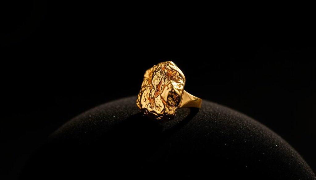 gold nugget ring