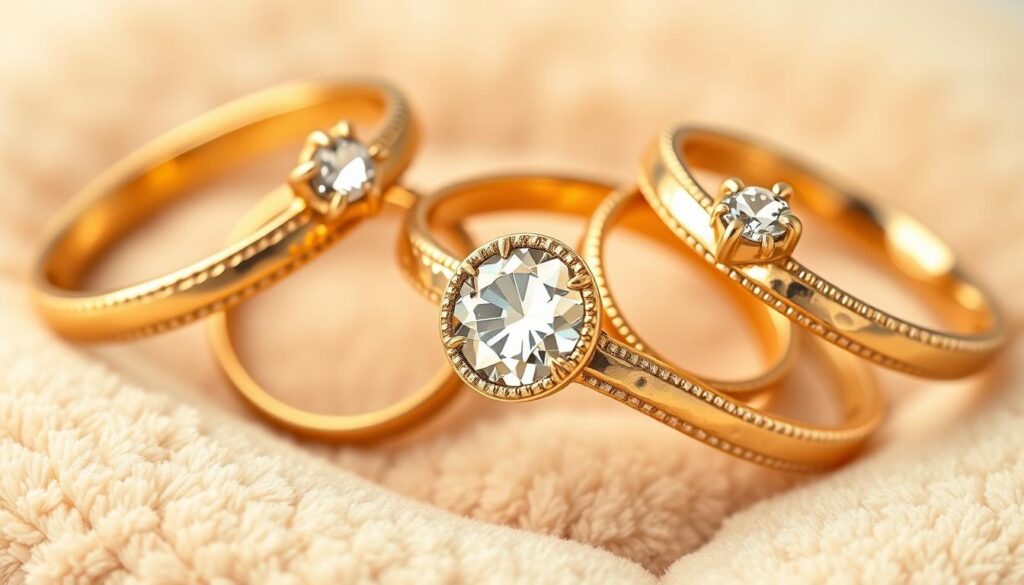 gold promise rings