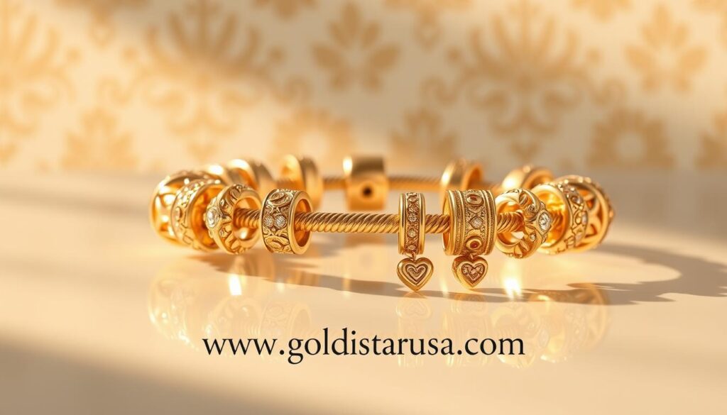 pandora gold bracelet