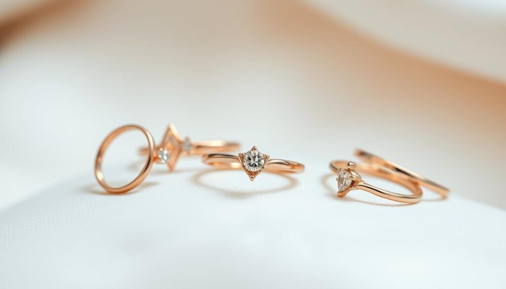 rose gold engagement rings