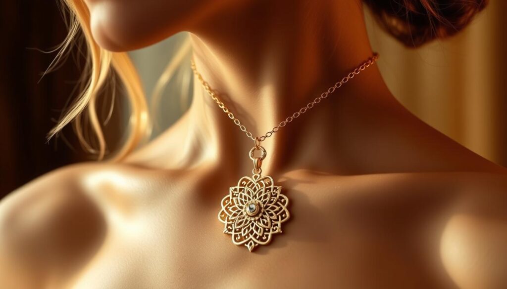 gold necklace women