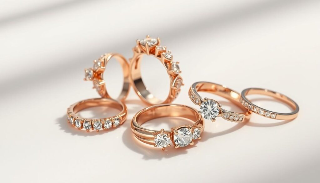 rose gold rings